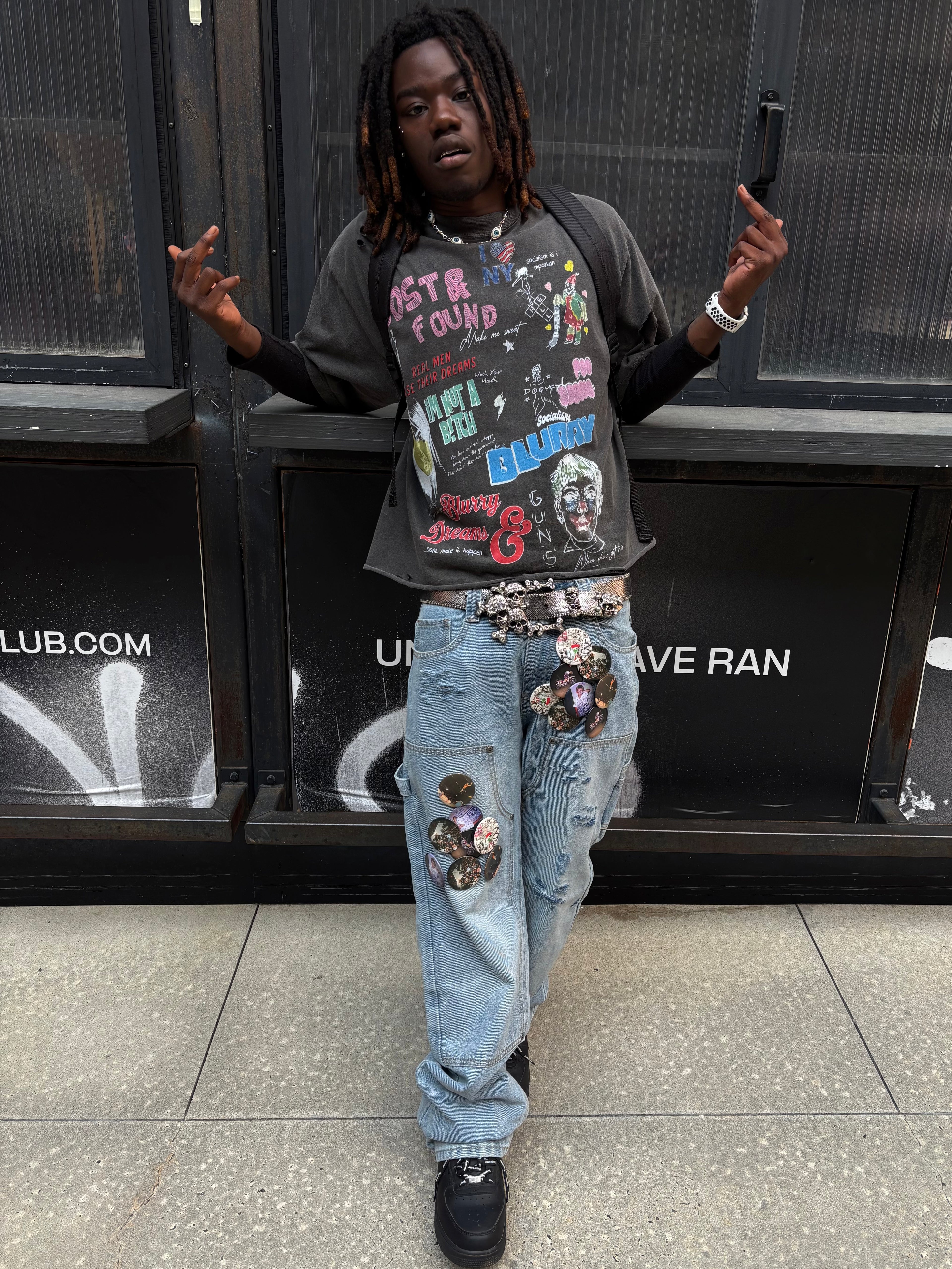 BLURRY SKATER JEANS