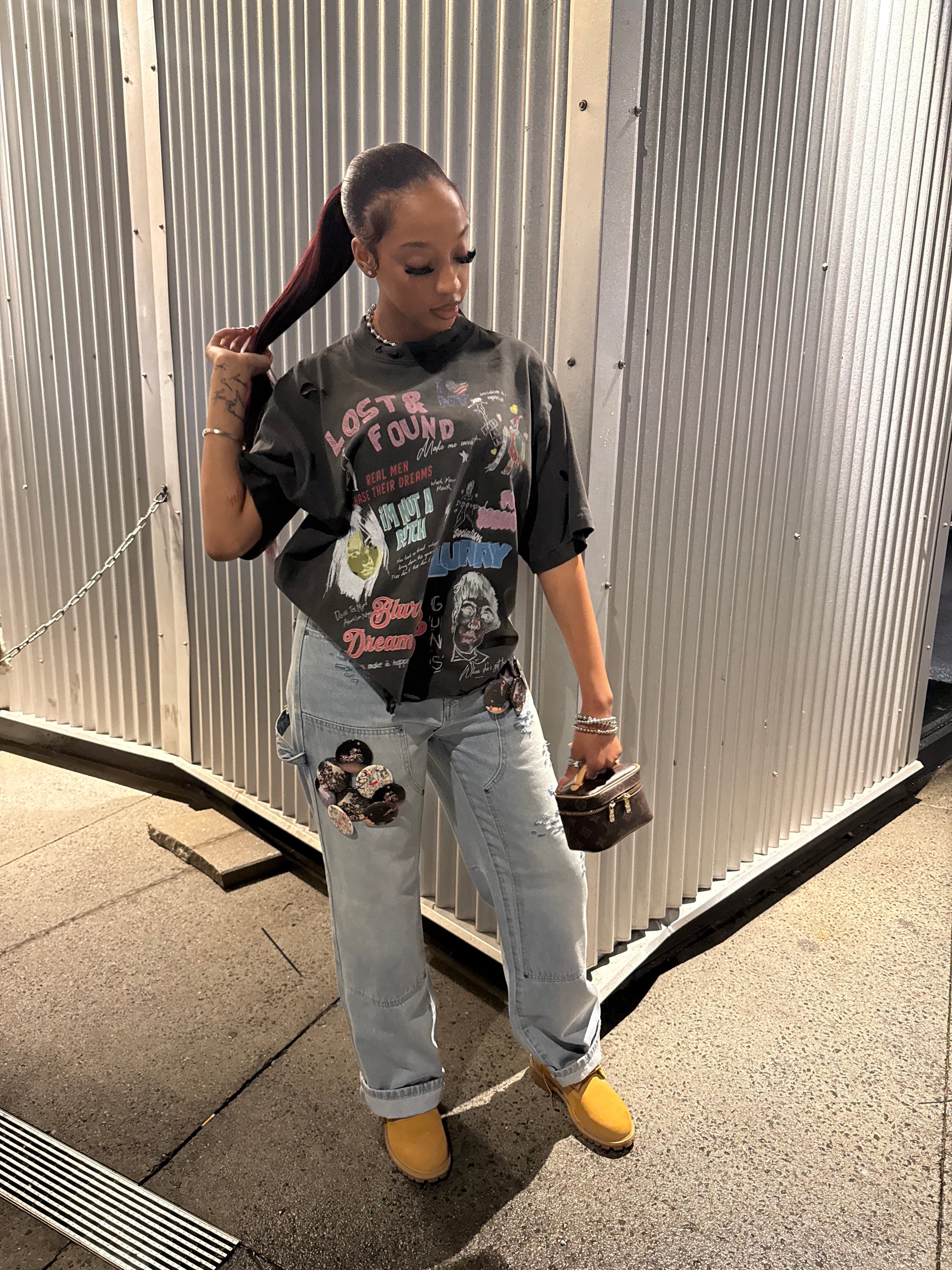 BLURRY SKATER JEANS