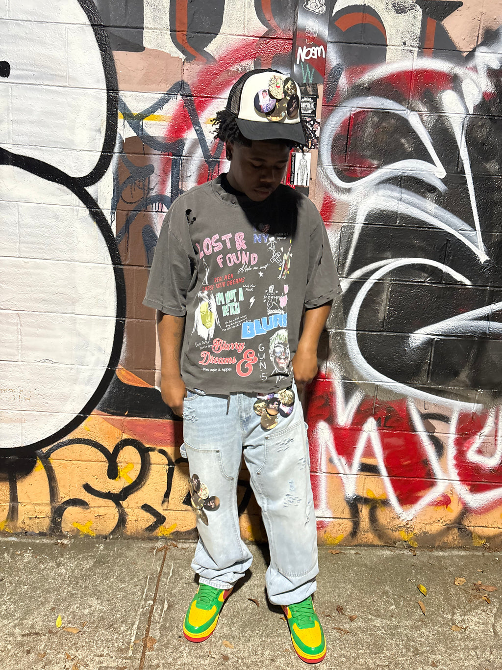 BLURRY SKATER JEANS