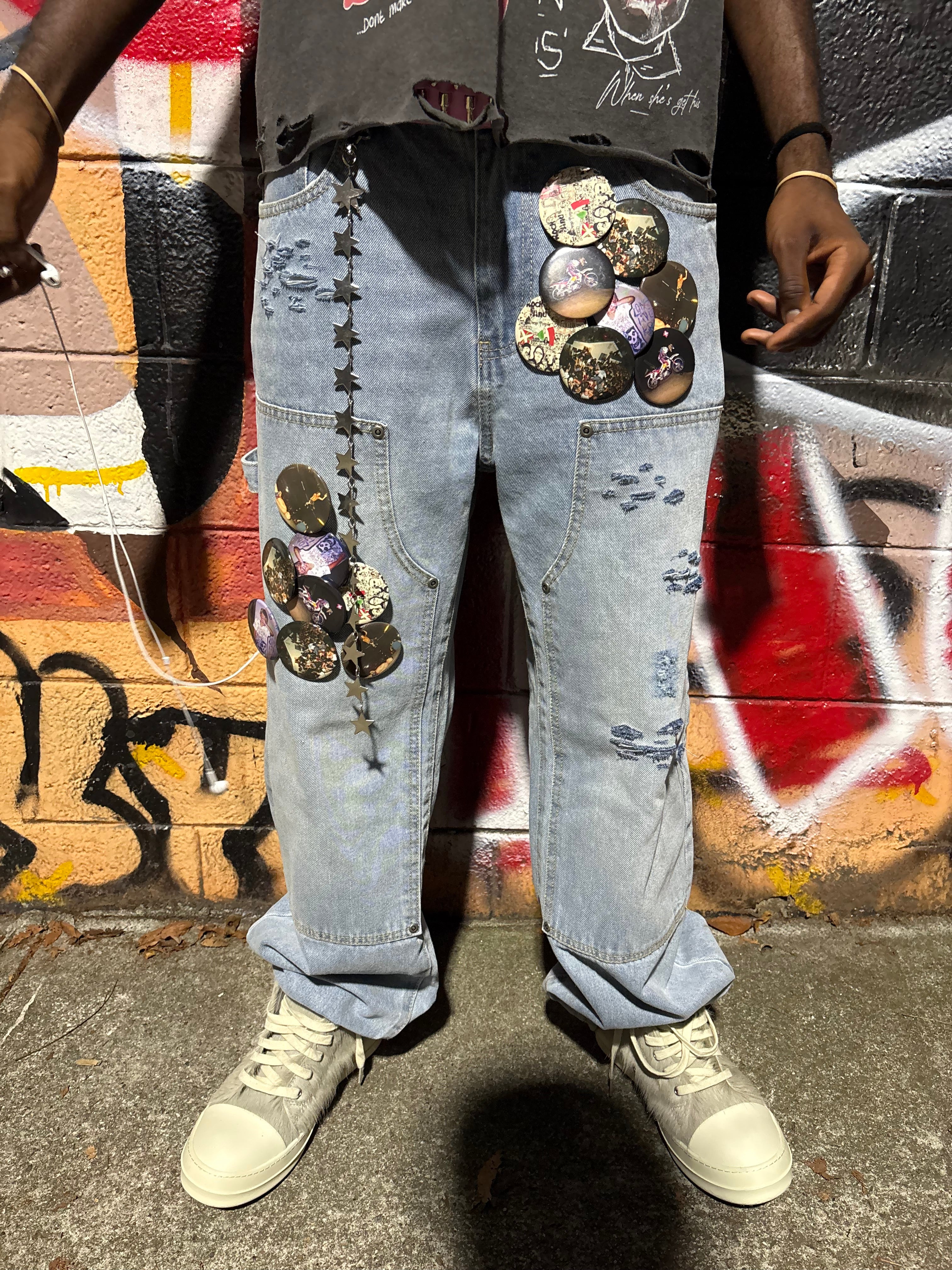 BLURRY SKATER JEANS